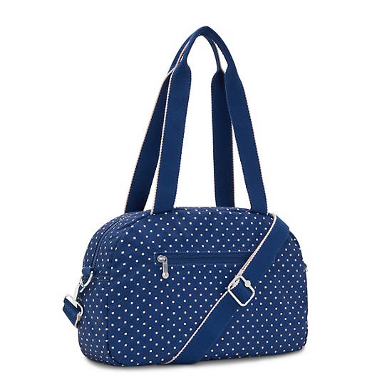 Kipling Cool Defea Classic Printed Shoulder Bags Soft Dot Blue | CA 1389DF